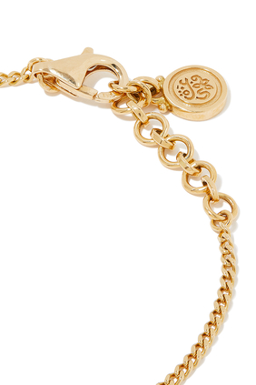Love Bracelet, 18k Yellow Gold with Sapphire & Diamond